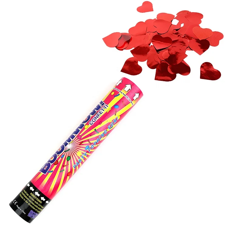 
Boomwow factory cheap price customize wedding party favor 80cm handheld compressed air confetti cannon 