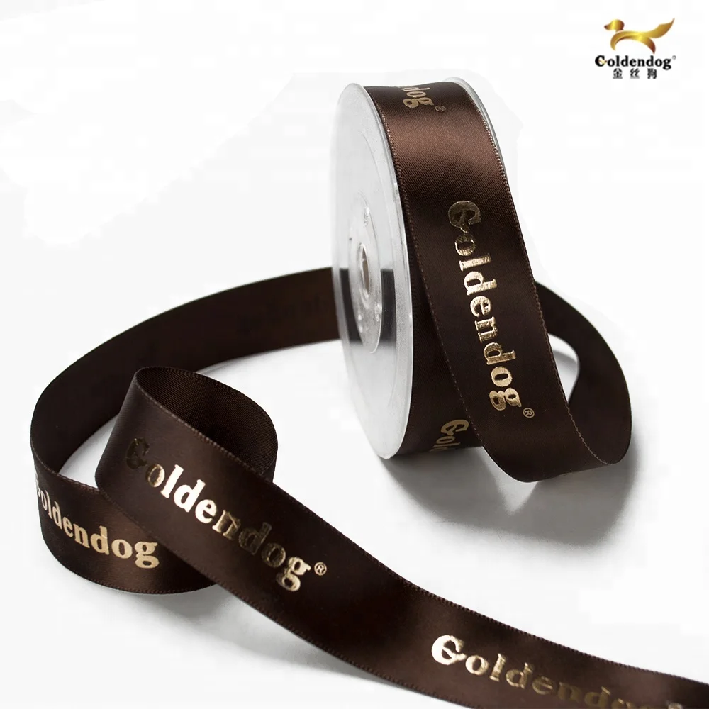 Luxury Gold Foil Ribbon Custom Satin Ribbon Tape Buy Gold Foil Ribbon