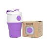 Hot products eco friendly silicone travel folding collapsible reusable coffee cup