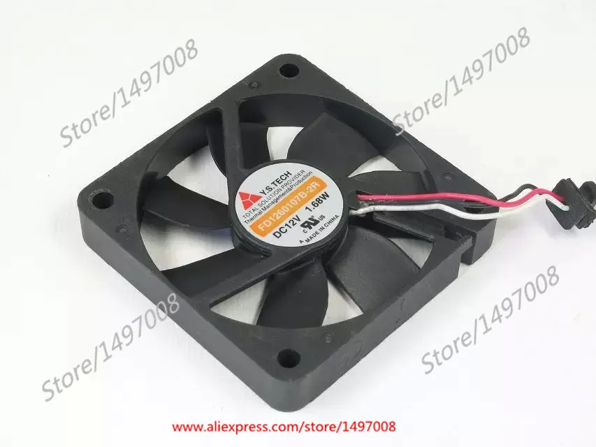 Skywalking 10 pcs Brushless DC Cooling Fan 24V 6010S 11 Blades 3 Wire 60x60x10mm Sleeve-Bearing