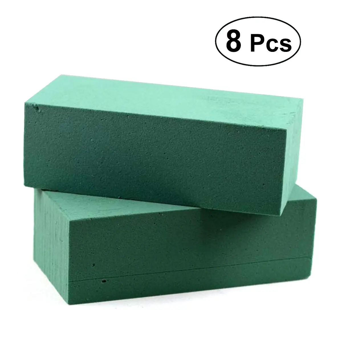 ULTNICE 8Pcs Floral Foam Bricks Green Styrofoam Blocks for Packaging Artificial Flowers Plants