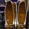 natural semi precious quartz large citrine crystal geodes for sale