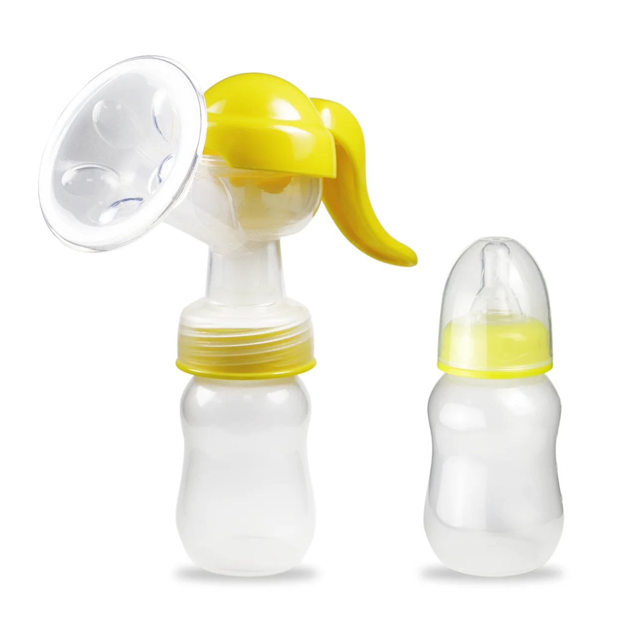 BPA Free Silicone Hand Care Manual Breast Pump For Mother and Baby
