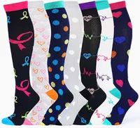 

Customized Medical compression stockings for men 15-20 mmHg Sport Running women Nurse compression socks