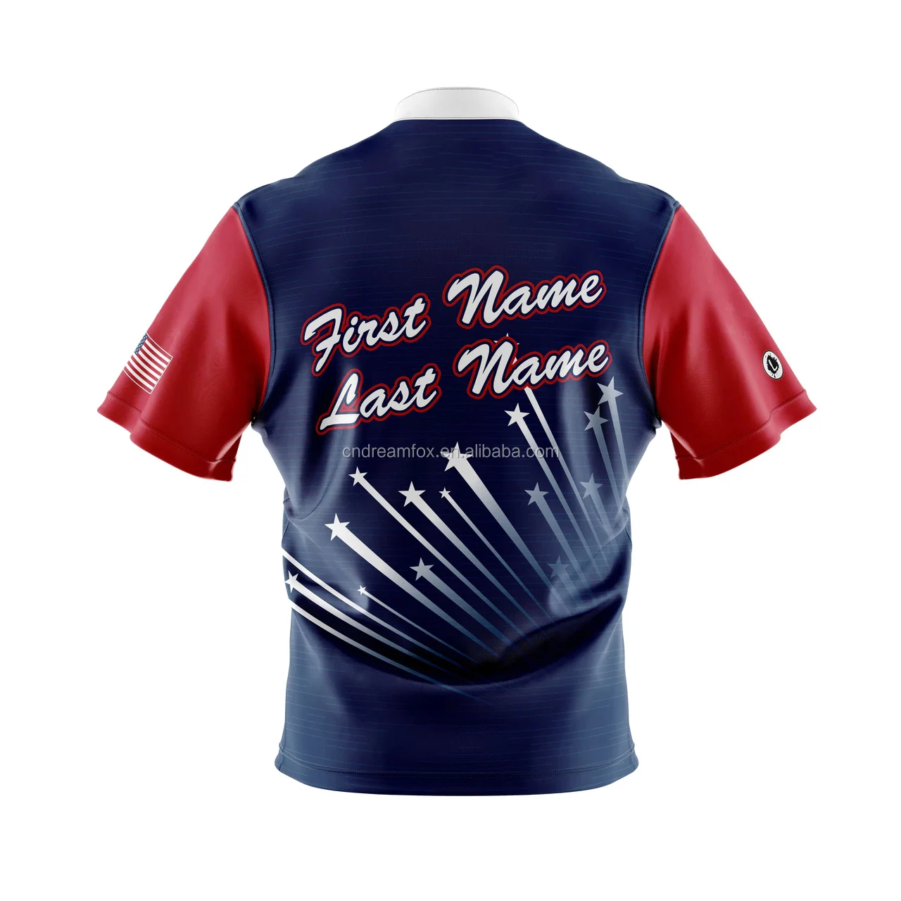 Wholesale Bowling Polo Shirts Design Your Own Logo Polyester Sublimated