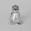12ml plastic rose shape cap glass vials for perfume packing