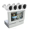 Wifi Camera with LCD screen Monitor 4CH wireless NVR kits waterproof outdoor home CCTV security systems