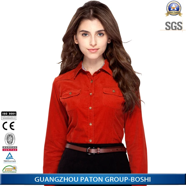 カスタムレディースブラウストップス赤いフランネルシャツ卸売かわいい服 Buy 安いフランネルのシャツ プレーンフランネルシャツ かなり衣類 Product On Alibaba Com
