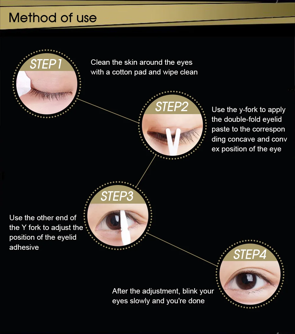 Fulljion 960pcs Double Eyelid Tape Invisible Eye Sticker Instant Eye