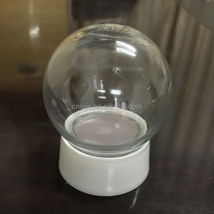 Custom made Plastic DIY inside snow globe for Christmas decor