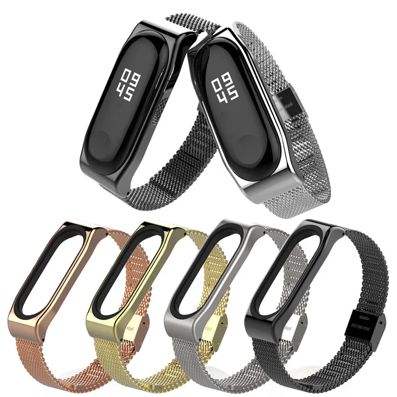 

Metal Bracelet for Xiaomi Band 3 Wrist Strap Miband 3 Wristband Smart Watch Band Mi Band3 Stainless Steel Strap for Mi3