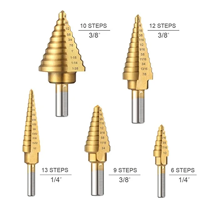 Jiangsu 6pcs Hex Shank Hss Tungsten Carbide Titanium Coated Spiral Inch ...