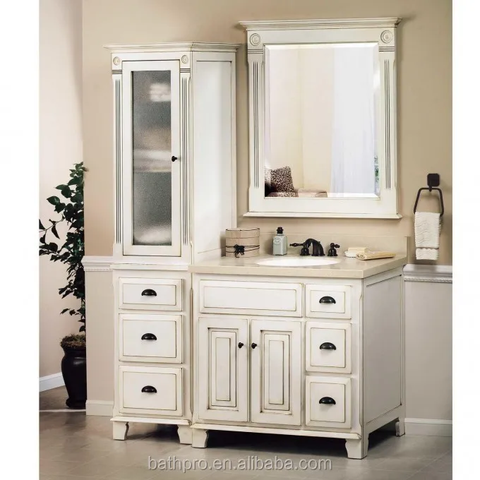 Venta al por mayor espejos antiguos de madera blanca-Compre online los