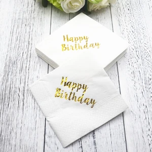 Image of Paper Napkin Bulk for Birthday Bridal Baby Shower Occasions Wedding Holiday Supplies SPT279