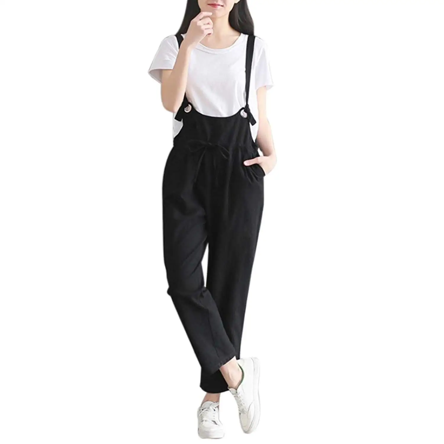 RAISINGTOP Womens Jumpsuits Casual V Neck Bodycon High Waist Pants Sleeveless Overalls Rompers Elegant Playsuit Bodysuit