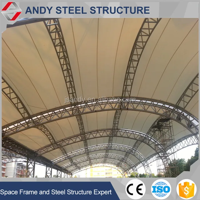 Outdoor Basketball Stadium/court Consists Of Membrane Fabric Structure ...