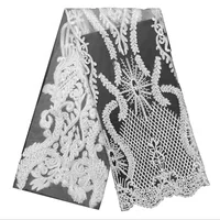 

European wedding gown embroidered fabric