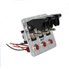 3 set racing toggle switch plates black color