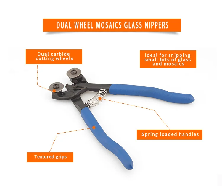 Dual Wheel Mosaics Glass Nippers Buy Glass Pliers Cutter Pliers Glass Tools Pliers Tools