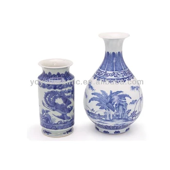 Blue And White Large Chinese Ceramic Floor Vases Buy Large