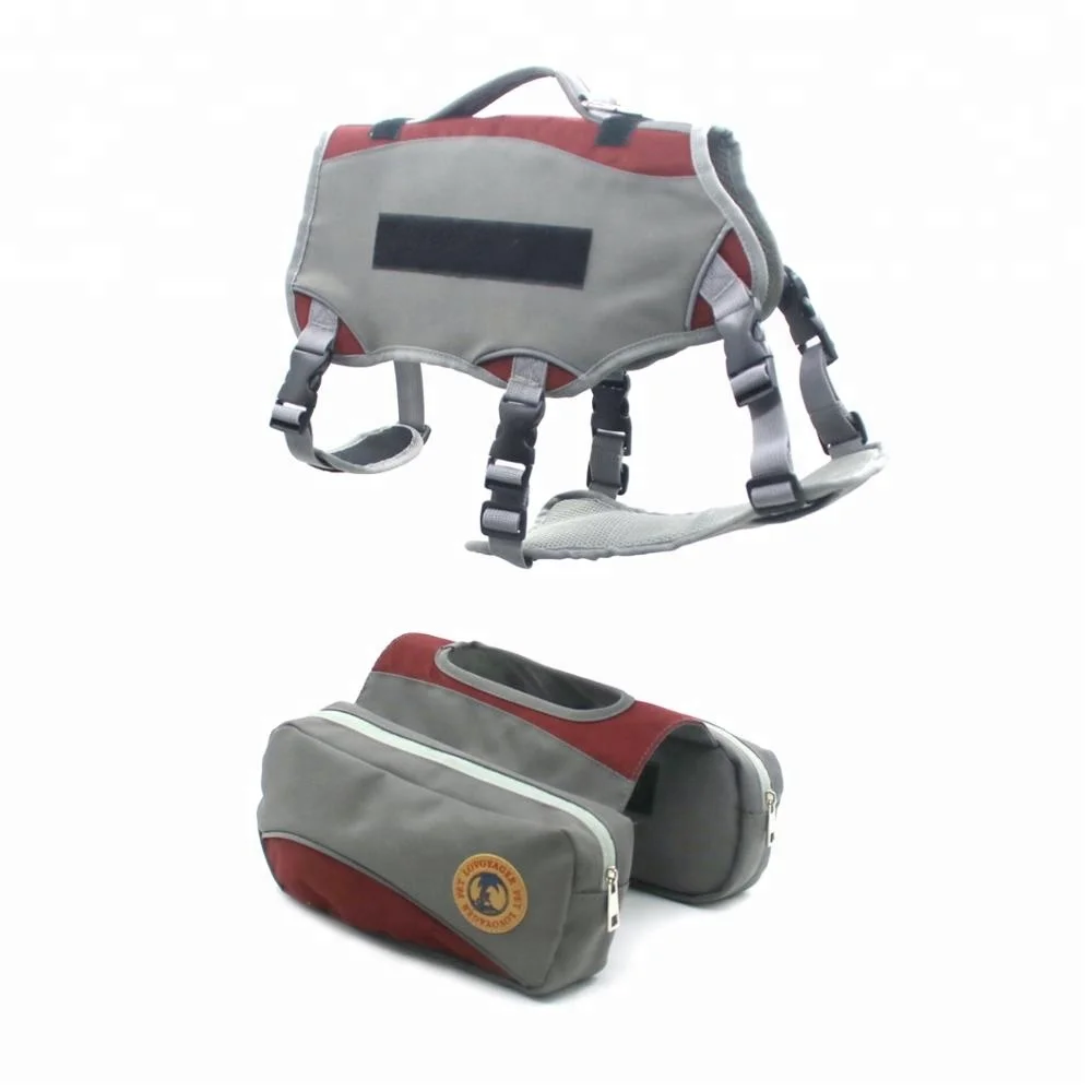 

Adjustable Nylon Durable Pet Carrier Harness Dog Backpack Saddle Bag for Hiking Training, Green, yellow, orange