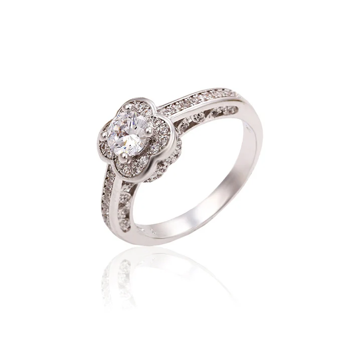 

13300 Xuping 3 carat diamond ring,sample wedding ring designs,imitation jewellery thailand, Rhodium color