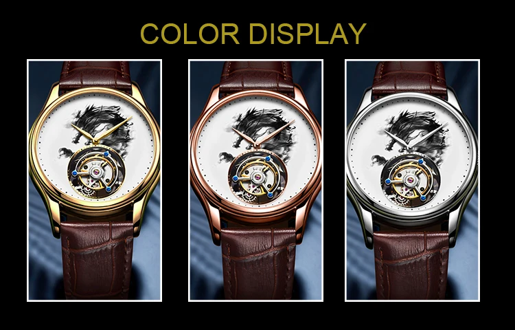 Leather strap movement custom mechanical oem watch women luxury wrist watch