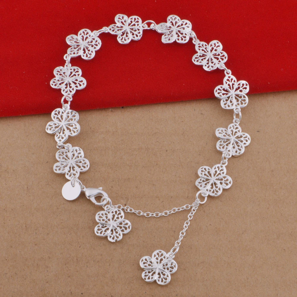 

Hainon Sweet creative openwork 13mm flower bracelet women, Picture