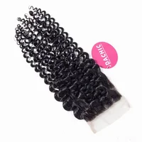 

DaChic Hair Peruvian Afro Kinky Curly Lace Closure Free/Middle/Three Part Remy Human Hair 4x4 inch Swiss Lace Top Closure