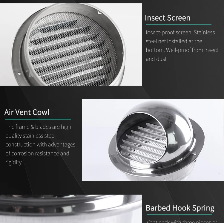 High Quality Wall Vent Covers Air Vent Cowl For Ventilation System