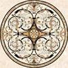 2017 hot new products waterproof marble inlay flooring design work