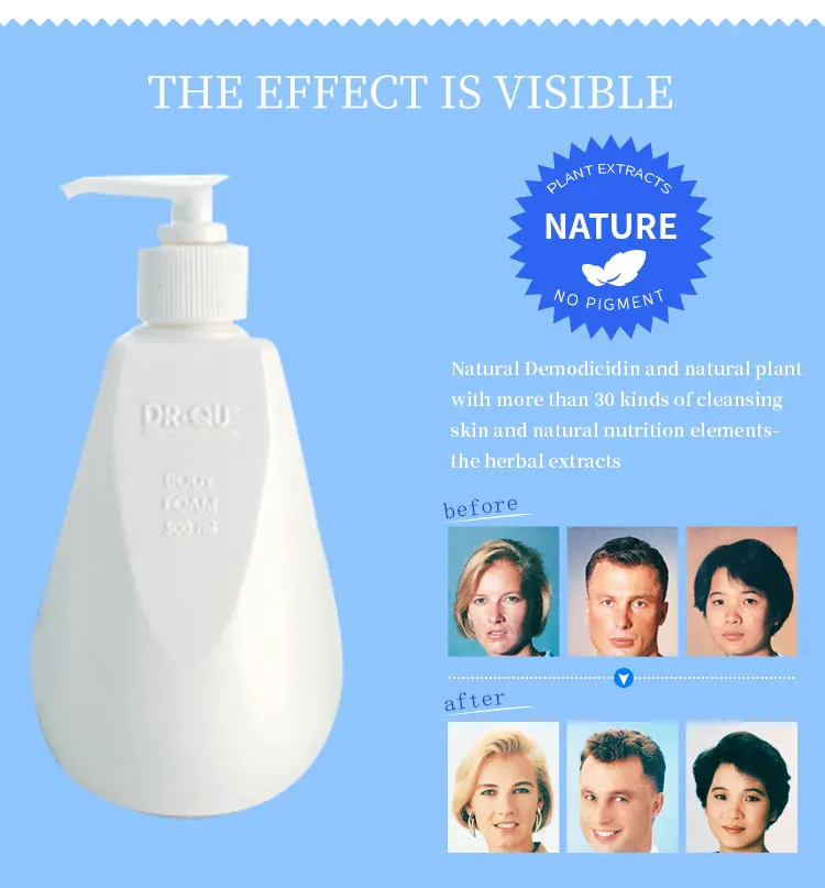 qu body foam 300ml ex-factory price wholesale shower gel body