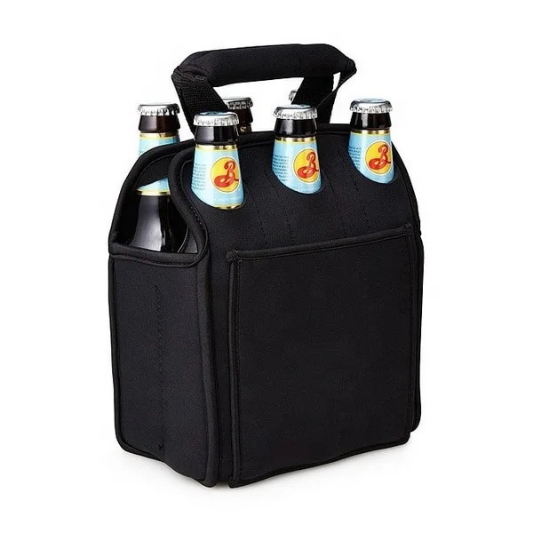 Insulated 6 Pack Beer Bottle Cooler Bag Can Holder - Buy 6 Pack Beer ...