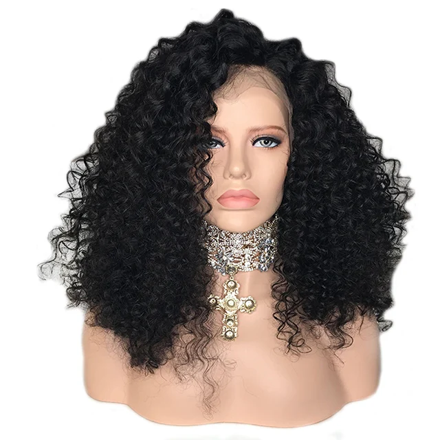

Kinky Curly 100% Brazilian Human Hair Wig Lace Frontal Wig Wholesale