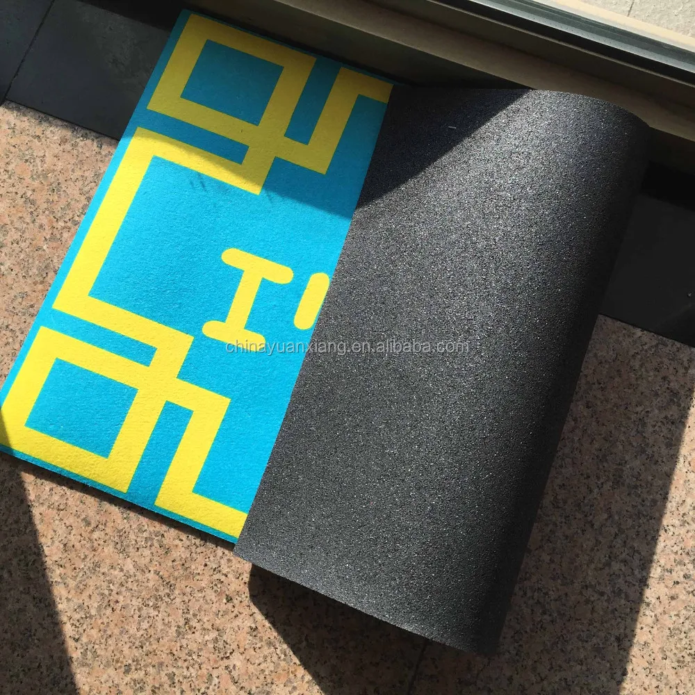 Outdoor Custom Printable Dye Sublimation Blank White Rubber Floor Mats