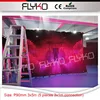 5pcs small size 3x1m led P90mm video curtains show programs no gap vision curtain with rainbow color lights display