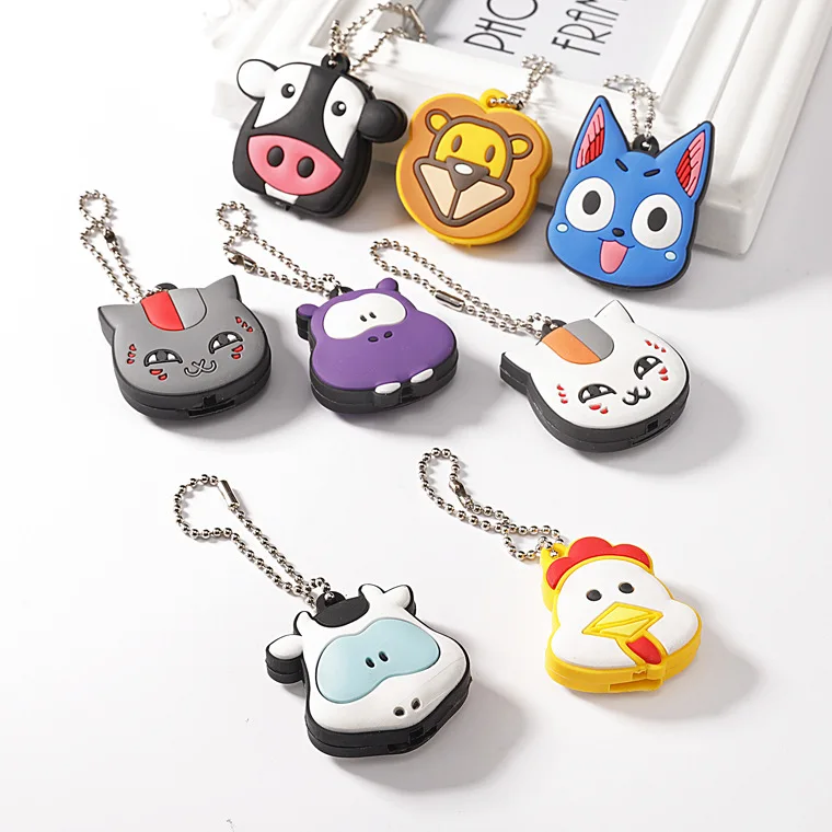 

Wholesale cartoon character led light pvc plastic key cover