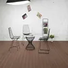 United States style Garden seating Metal plate Net Bend Wire Lucy Dining Chair