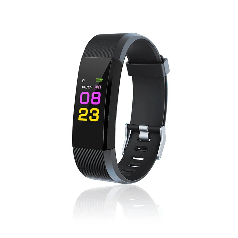 

Promotional gift Big colorful screen bluetooth4.0 blood pressure heart rate fitness ID115 Plus smart bracelet for men women