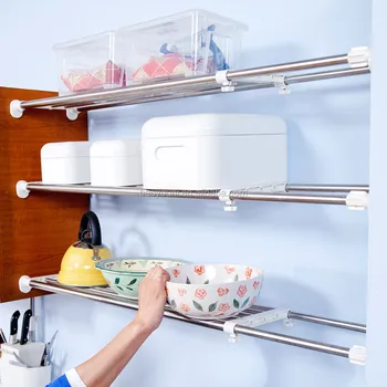 Bonunion Magic Metal Clothes Storage Shelf Organizers Rack For