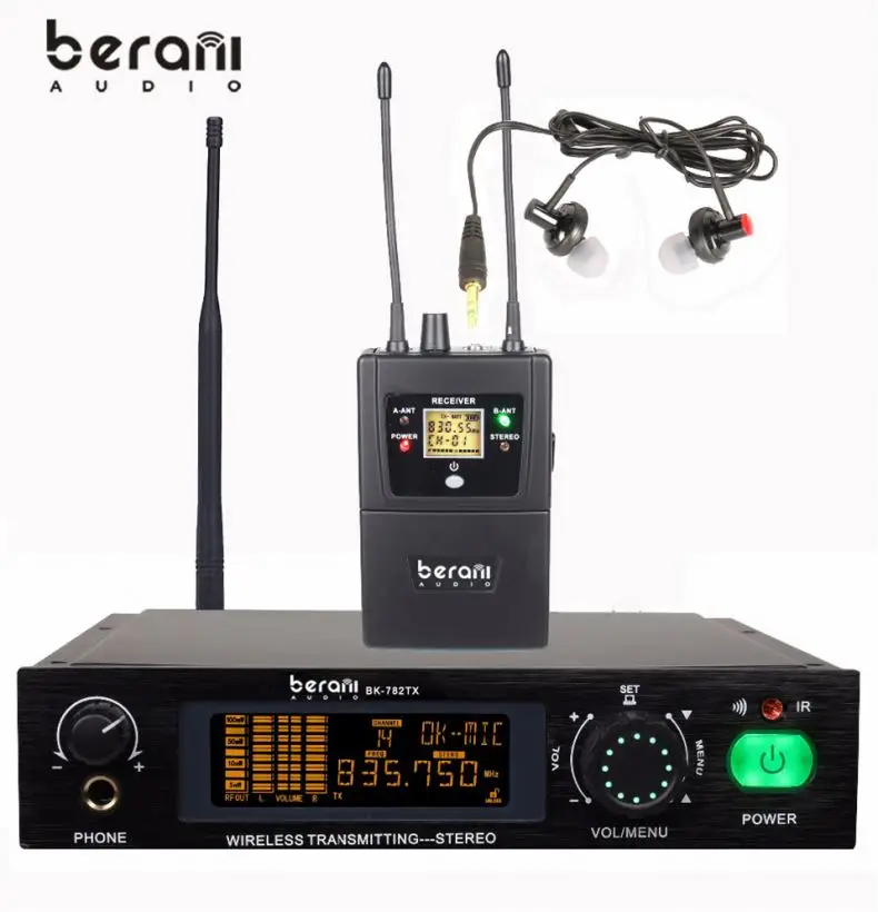 

Berani BK-782TX Wireless In-Ear Monitor System, Black