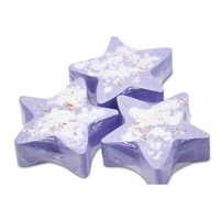 

New design Christmas purple stars bath fizzy lavender bath bombs for kids spa