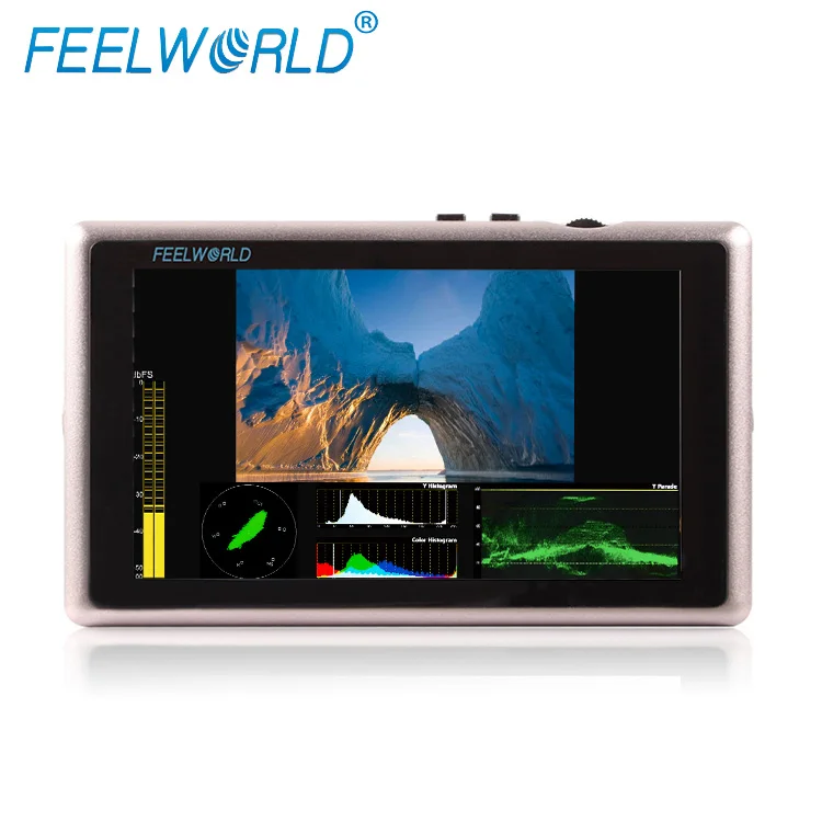 

Full HD IPS 1920x1080 5.5 inch HDMI 3G-SDI Waveform Histogram field monitor dslr camera rig