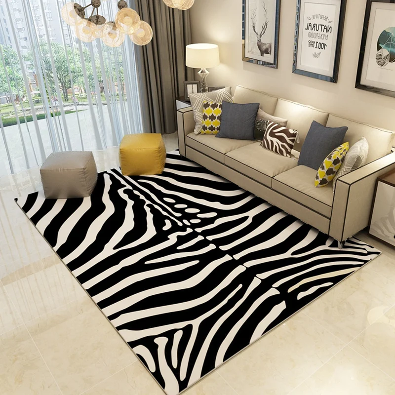 Home Dector Carpet Black And White Bedroom Rug - Buy Bedroom Rug,Black ...