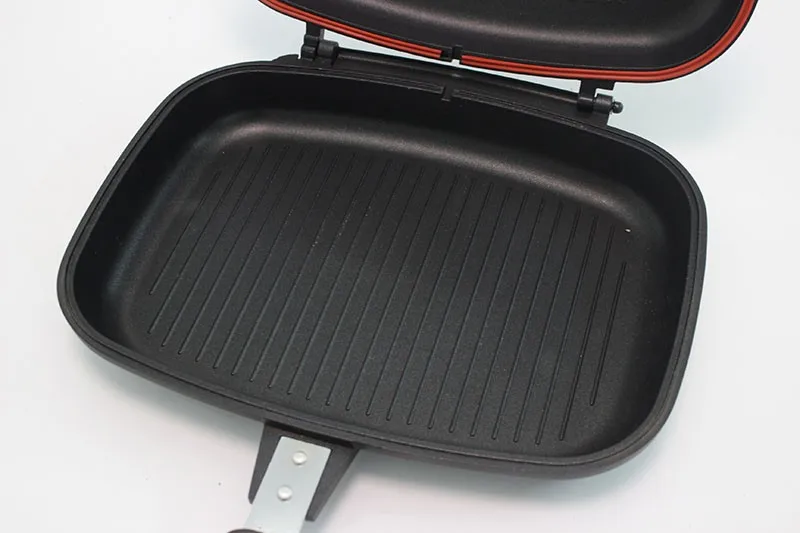 Non Stick Double Side Grill Pan With Bakelite Handle Buy Double Sided Grill Pandouble Side 