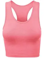 

Women's Cotton Racerback Basic Crop Tank Tops custom tank top