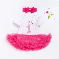 

Birthday Baby Girl Dress Summer Girls Dots Clothes Kids Dresses For Girl Party Tutu Outfits 2pcs Clothing