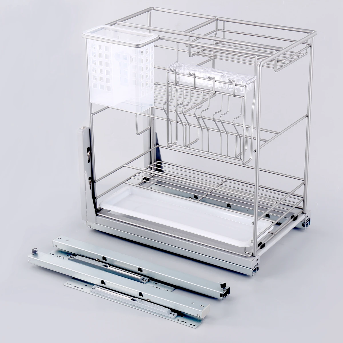 Kitchen Cabinet Baskets Nano Plating Iron Pull Out Wire Drawer