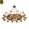 Wholesale acrylic iron arabic style gold antique brass bangladesh chandelier light,Large islamic handmade turkish chandelier