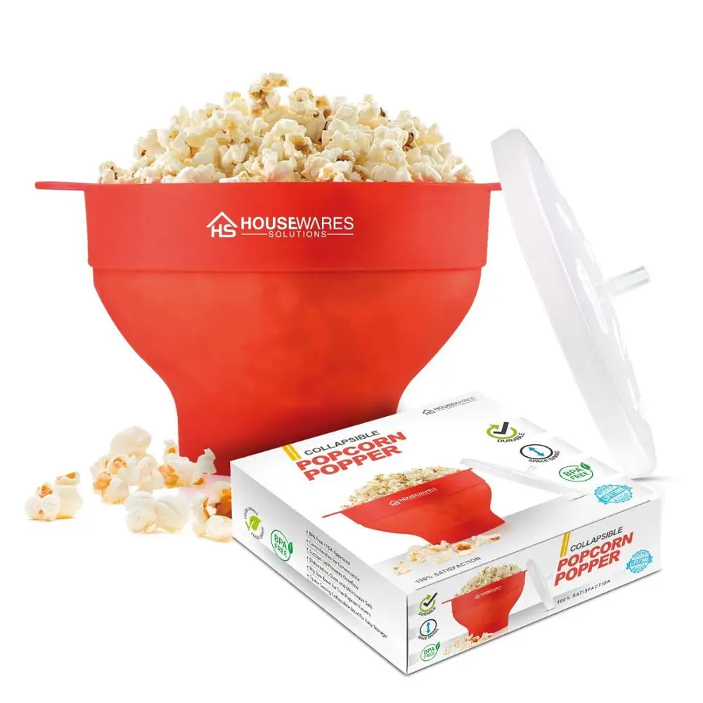 Wholesale BPA Free Collapsible Microwave Silicone Popcorn Popper
